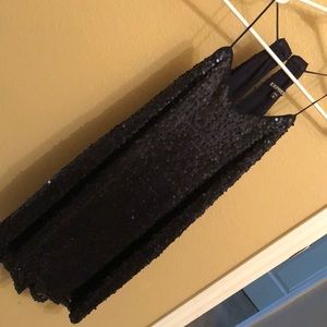 Express Navy Blue Sequin Dress